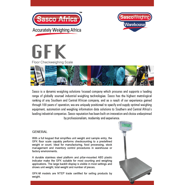 GFK GFK Floor Checkweighing Scales - Adam Equipment